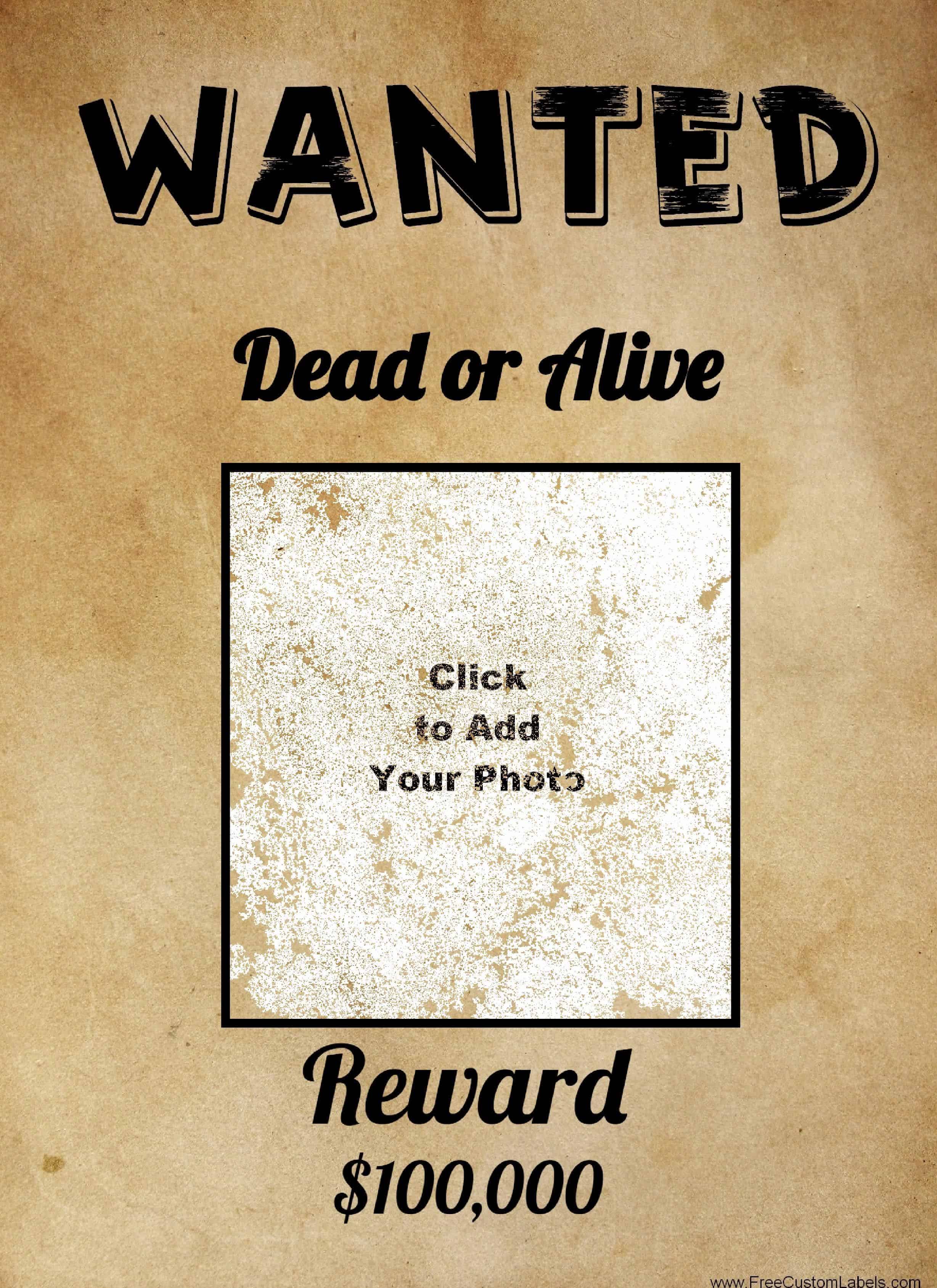 Wanted Poster Template For Google Docs