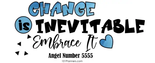5555 angel number - change