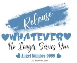 9999 angel number - release
