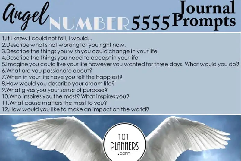 angel number 5555 - journal prompts