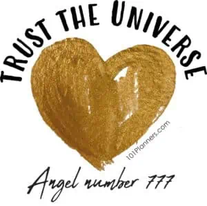 angel number 777 - trust the universe