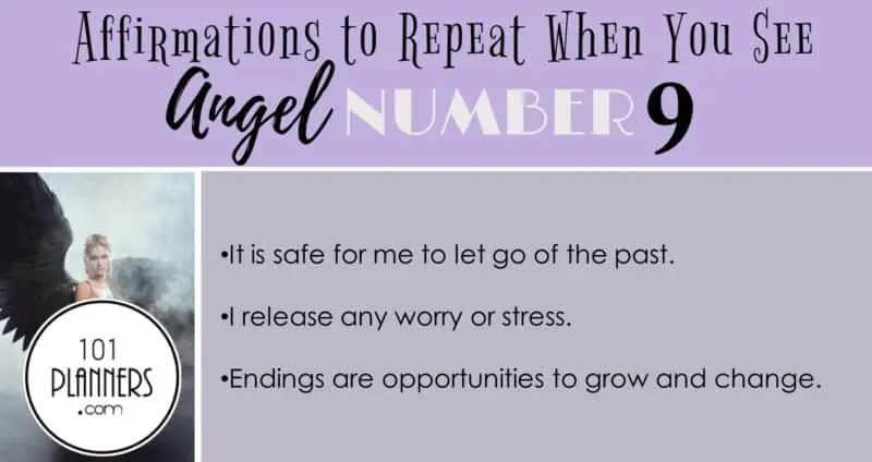 angel number 9- affirmations