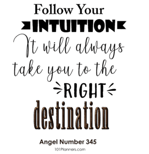 345 angel number - trust your instincts
