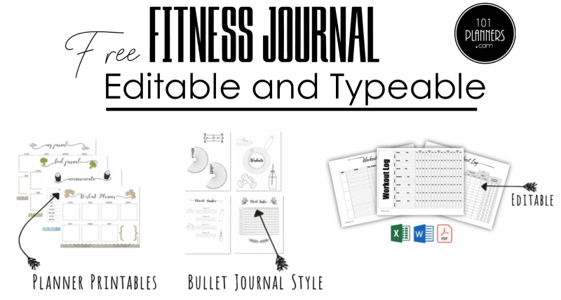 Free and customizable fitness templates