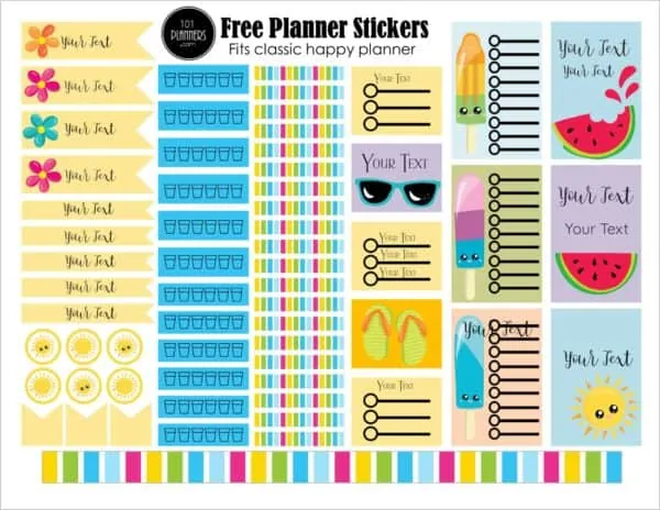 DIY Happy Planner Cover  Free Templates for Each Size