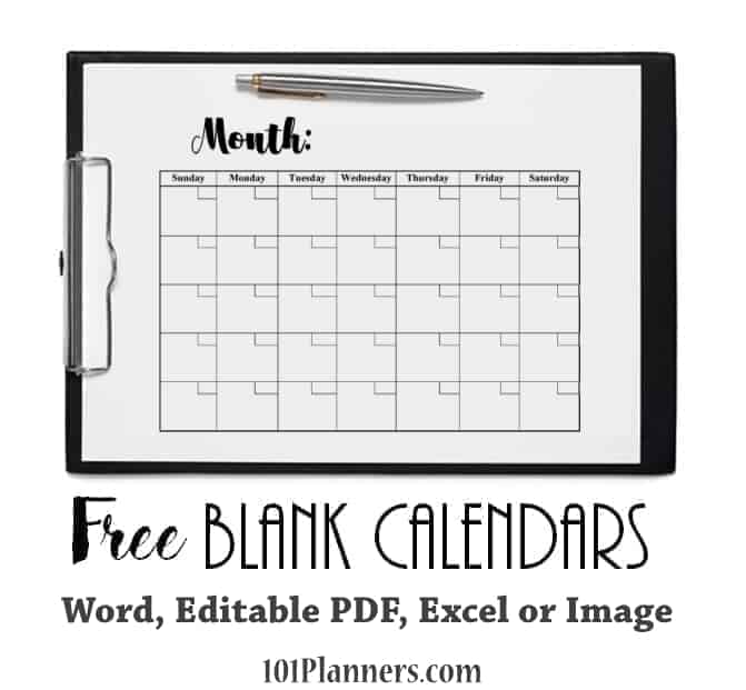 free-blank-calendar-templates-word-excel-pdf-for-any-month
