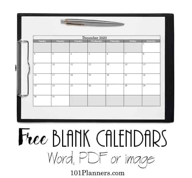 FREE Monthly Planner  Edit online and print at home