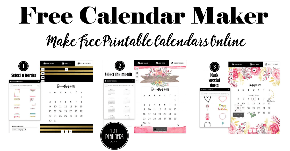 free printable monthly 2018 calendar large boxes