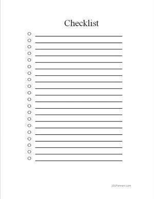 daily to do list template for word