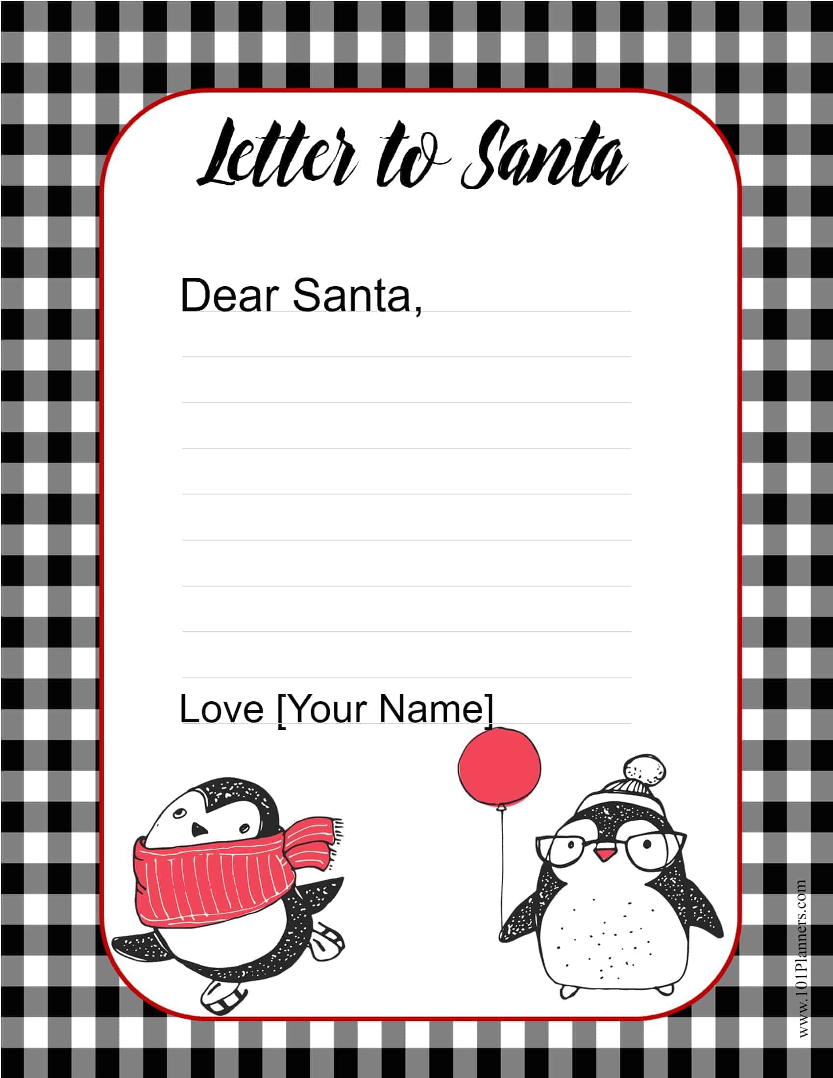 Free Letter To Santa Template Customize Online Then Print