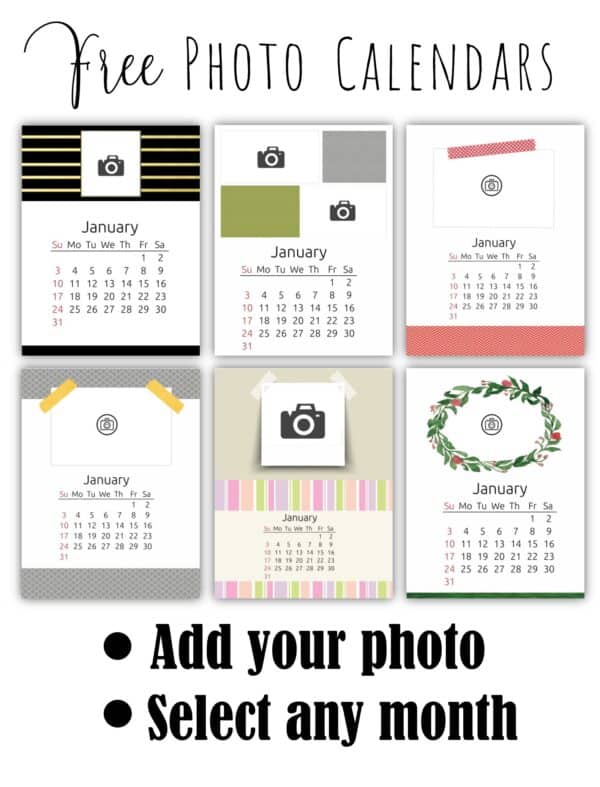 Free Printable Monthly Calendar Customize then Print