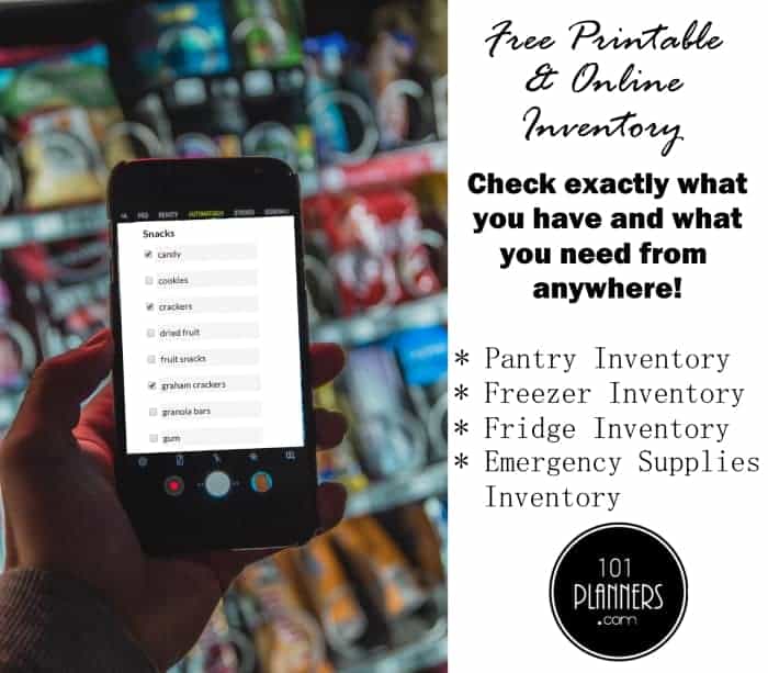 Free Online / Printable Pantry Inventory List | Access ...