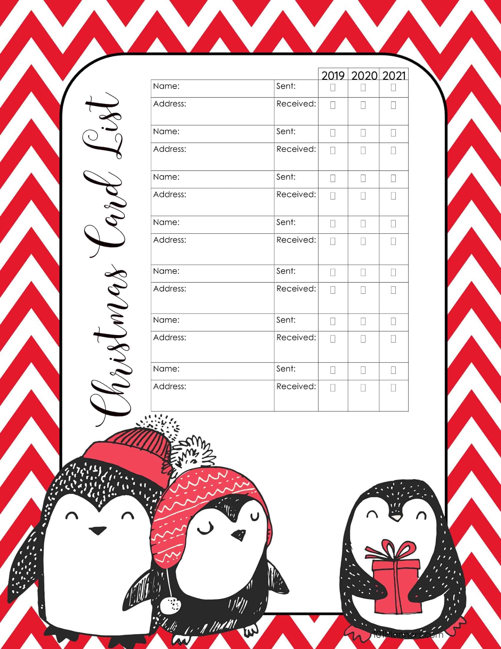 Holiday List Template Word