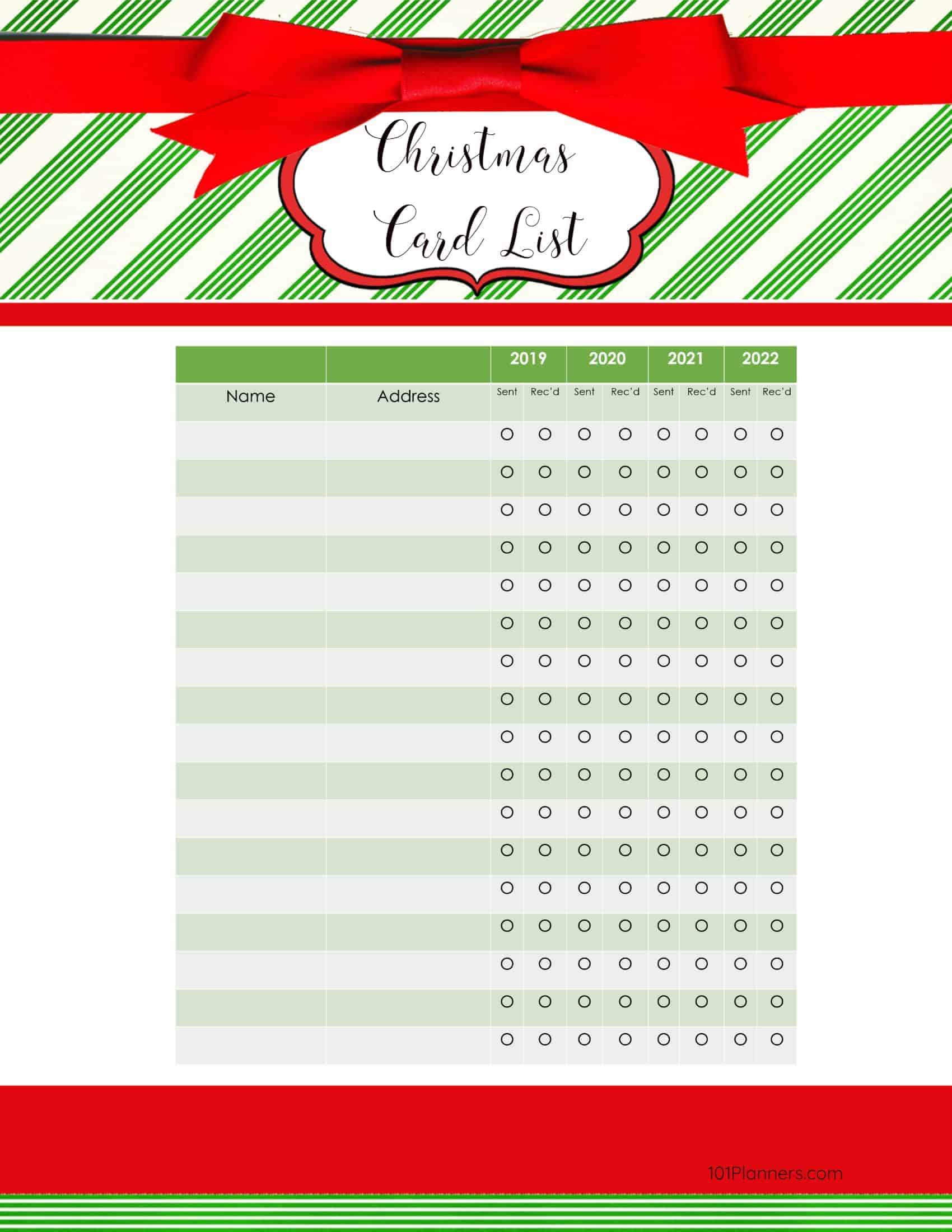 Free Printable Children S Christmas List Template