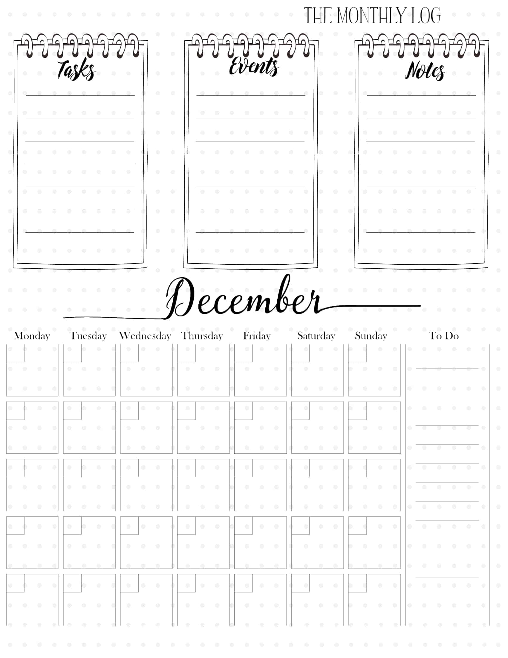 printable bullet journal pages