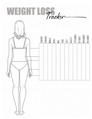 Body Measurement Tracker Journal For Women : Body Measurement