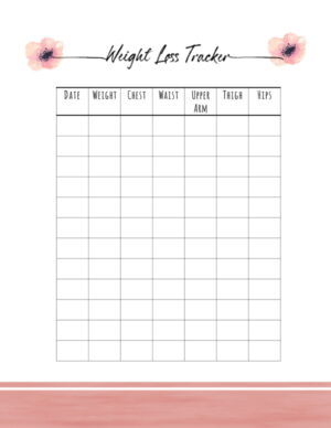 Weight Loss Tracker, Weight Loss Tracker Printable, Weight Loss Printable, Weight  Tracker, A5 Planner Inserts by Pica's Printables