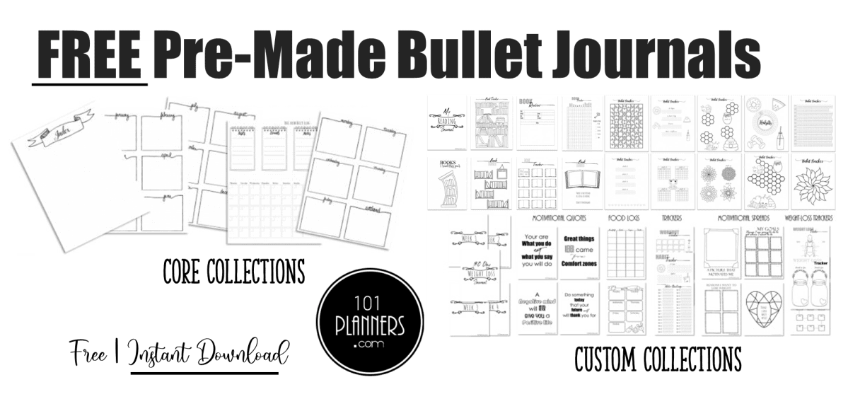 Bullet Journal Drawing Template