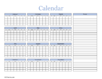 does microsoft word have a calendar template