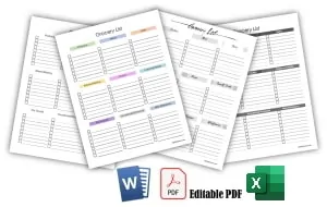 Grocery List Template » The Spreadsheet Page