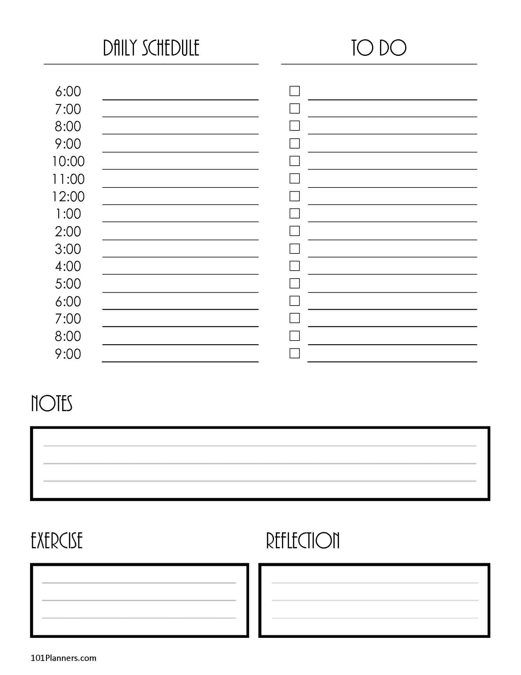 free printable hourly planner daily weekly or monthly
