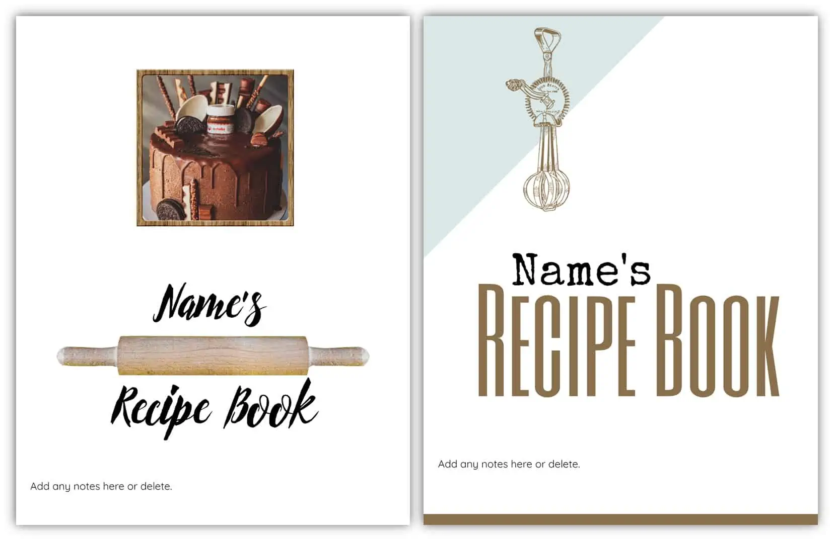 Cute Handmade Recipe Book 