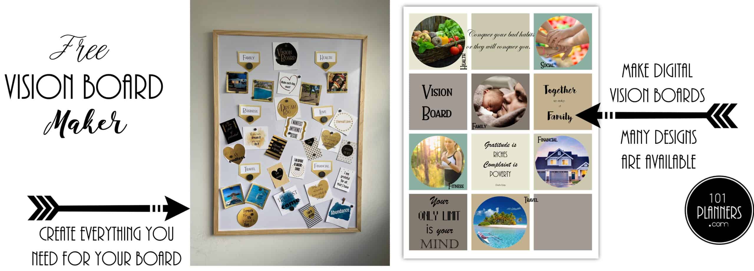 Book Themed Vision Board & Writing Prompt Printables - That