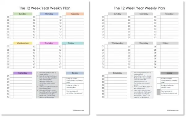 FREE 2023 Weekly Planner PDF Printable | Instant Download