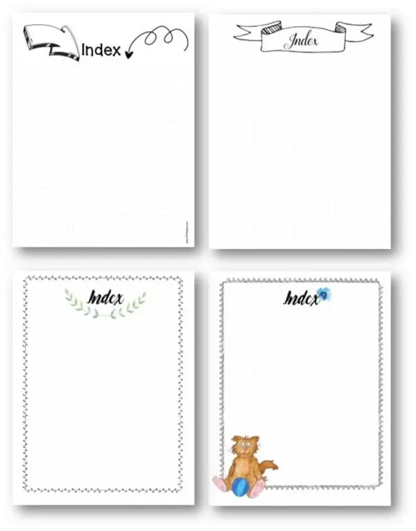 2024 Bullet Journal Templates - Printable 40+ Pages Set - Cute Little Paper