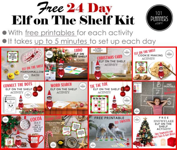 FREE Elf on the Shelf Kit | 24 Days With Free Printables