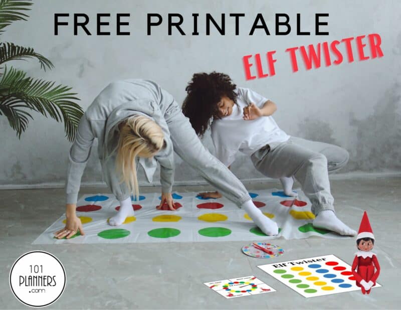 Elf Twist Game Printable Printable Elf Activity Instant 